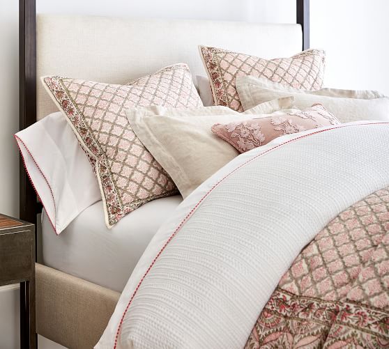 Honeycomb Cotton Duvet Cover Shams Midnight Pottery Barn