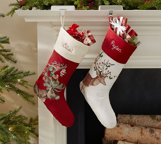 Personalized Silly Stag Stockings Pottery Barn