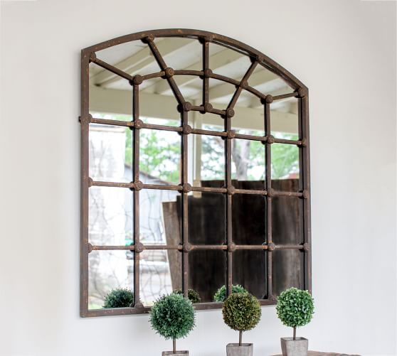 Arched Iron Mirror Pottery Barn