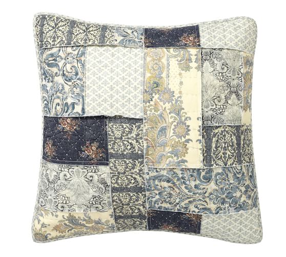Delaney Patchwork Pillow Sham Pottery Barn