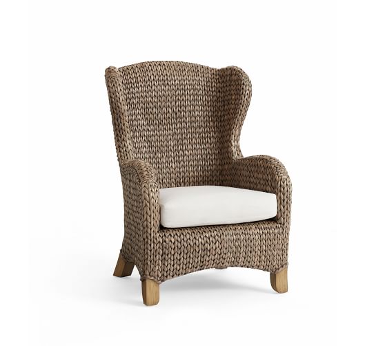 Seagrass Wingback Chair Pottery Barn