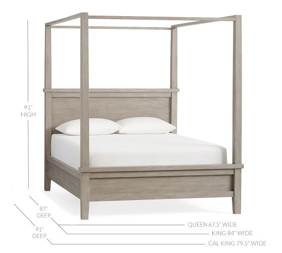 Farmhouse Canopy Bed Wooden Beds Pottery Barn