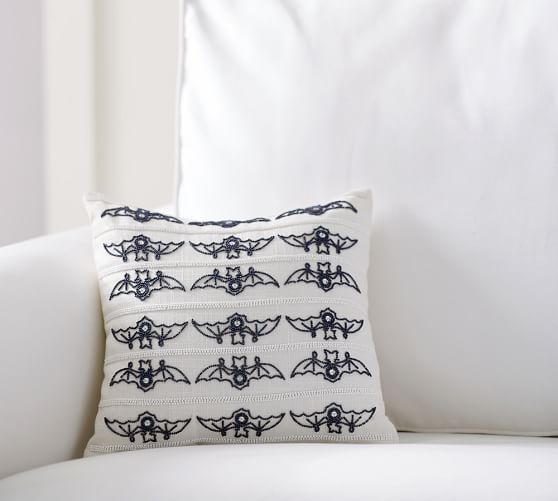 Beaded Bat Decorative Pillow Pottery Barn
