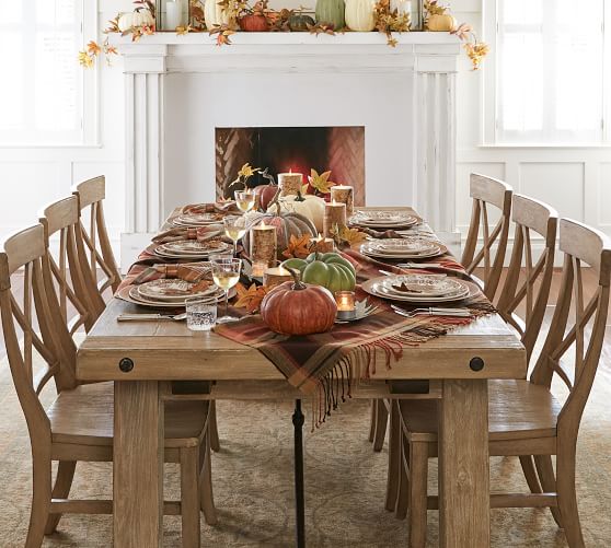 Benchwright Extending Dining Table Rustic Mahogany