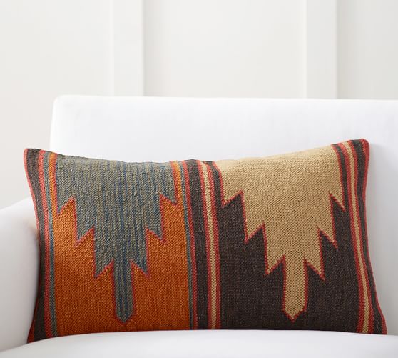 Alder Kilim Lumbar Decorative Pillow Cover Pottery Barn