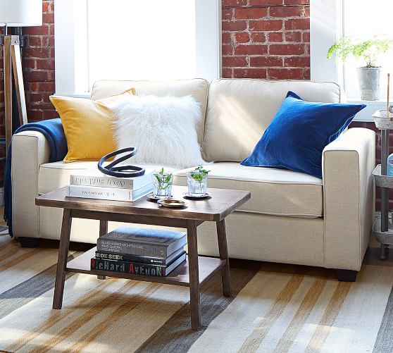 Soma Fremont Square Arm Fabric Sofa Pottery Barn