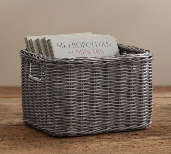 Wicker Weave Utility Storage Basket Pottery Barn