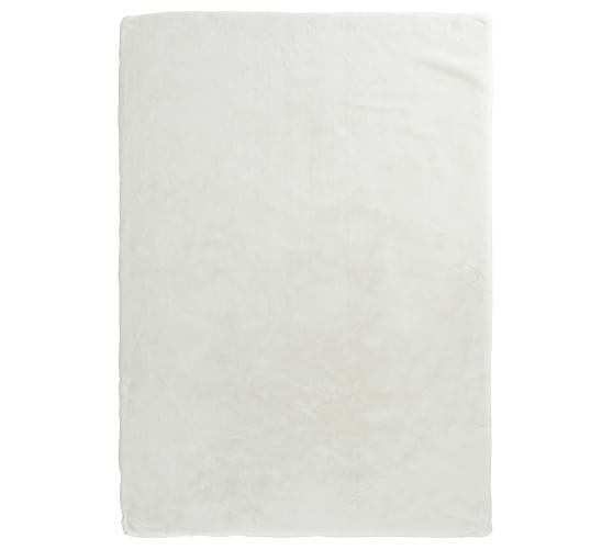 Faux Rabbit Fur Rug Grey Pottery Barn