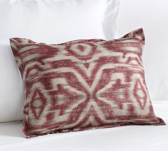 Angelina Ikat Print Boudoir Decorative Pillow Cover Pottery Barn