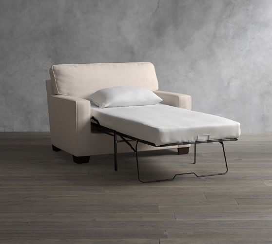 Buchanan Square Arm Upholstered Twin Sleeper Sofa With Memory Foam