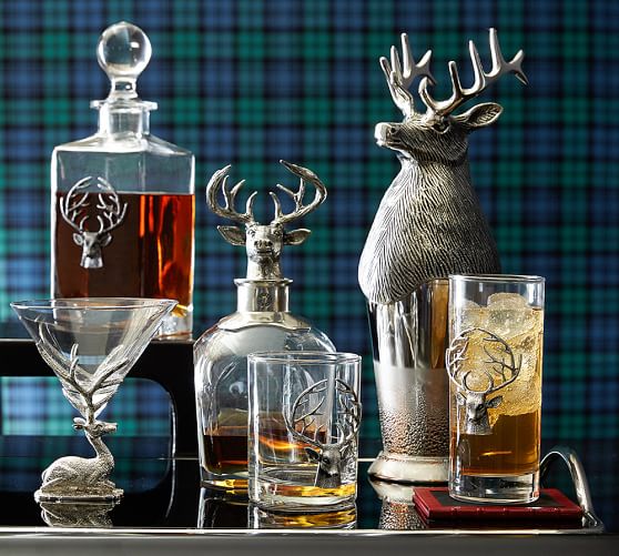 Stag Cocktail Shaker Bar Accessories Pottery Barn