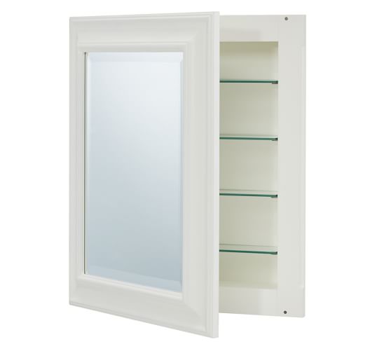 Sonoma Extra Large Medicine Cabinet Recessed White Pottery Barn