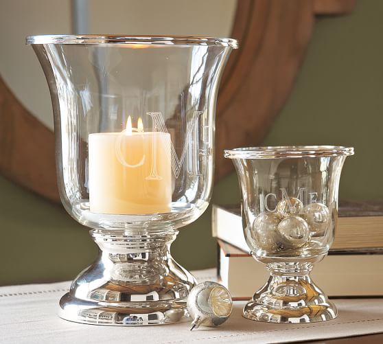Silver Plated Hurricane Pottery Barn