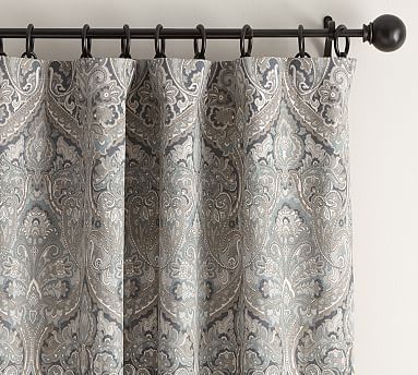 Mackenna Paisley Curtain Blue Pottery Barn