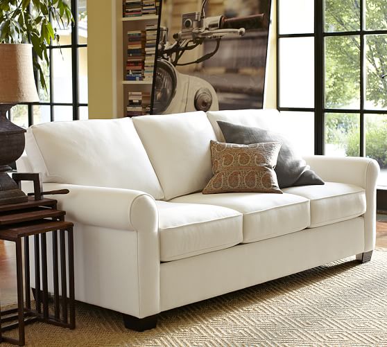 Buchanan Roll Arm Upholstered Sofa Pottery Barn