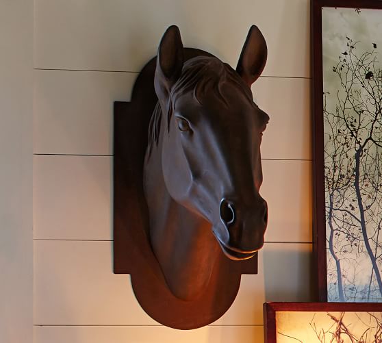 Horse Head Sculpture Decorative Objects Pottery Barn