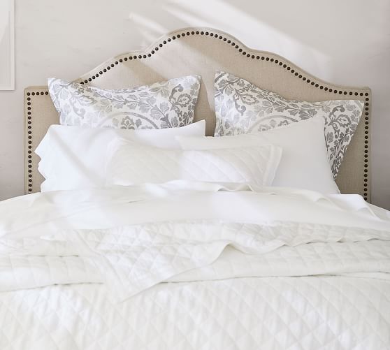 Fallon Upholstered Headboard Pottery Barn