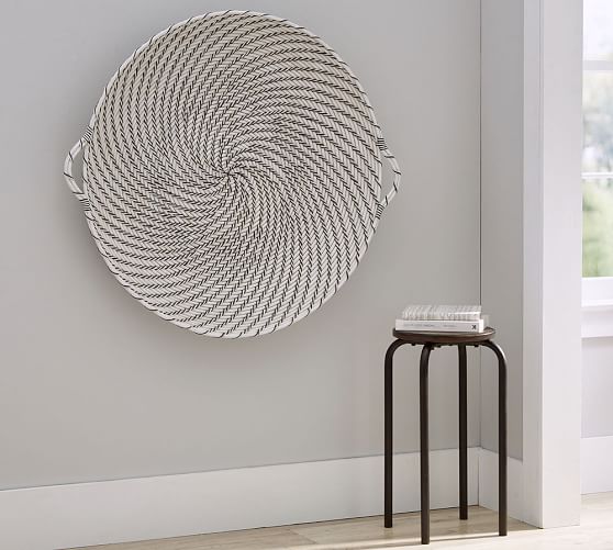Hapao Black And White Basket Wall Decor Pottery Barn