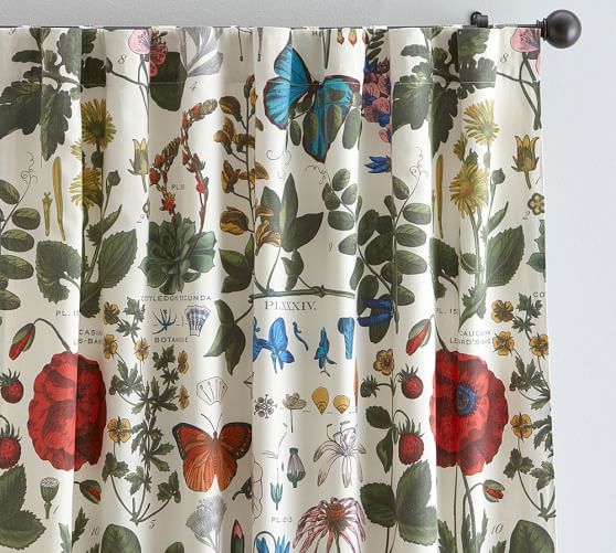 Poppy Botanical Curtain Pottery Barn
