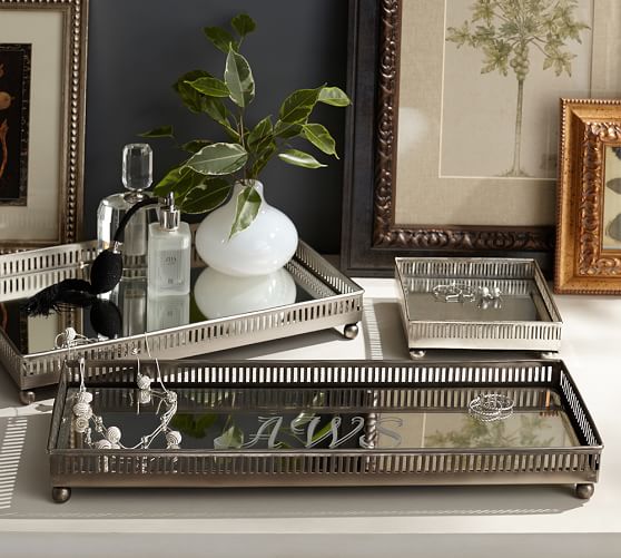Mirrored Dresser Top Trays Pottery Barn