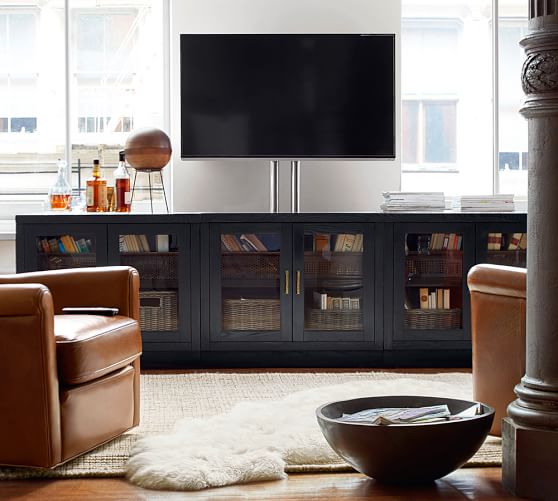 Reynolds Long Low Media Suite Pottery Barn
