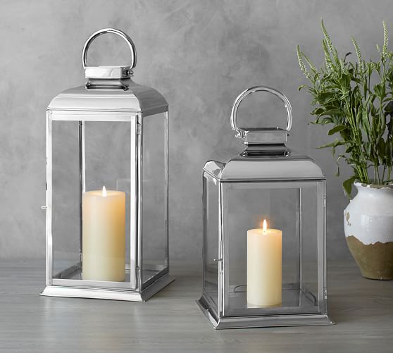 Arlington Lantern Nickel Pottery Barn
