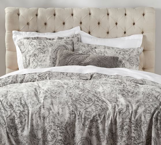 Jaylinn Paisley Print Cotton Patterned Duvet Cover Sham