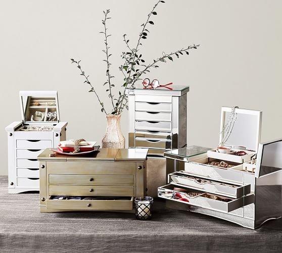 Ultimate Mirrored Jewelry Box Pottery Barn
