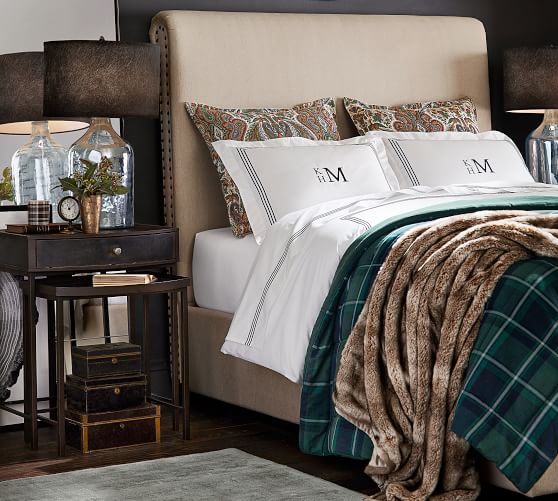 Chesterfield Upholstered Bed Pottery Barn
