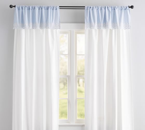 Eyelet Embroidered Valance Pottery Barn