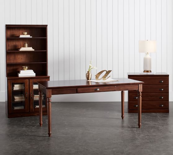 Printer S Writing Desk Tuscan Chestnut Pottery Barn