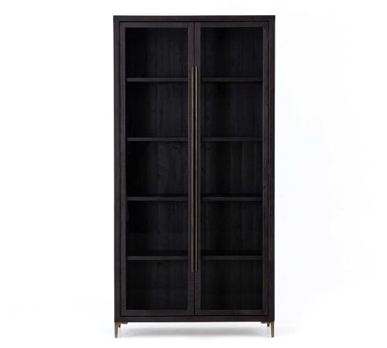 Braden Reclaimed Wood Display Cabinet Pottery Barn
