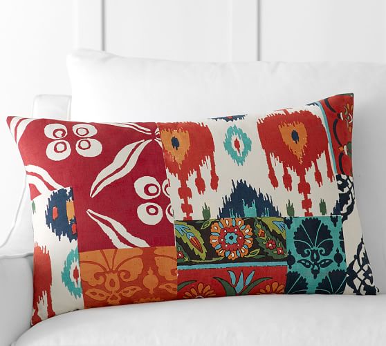 Rosie Patchwork Lumbar Decorative Pillow Cover Pottery Barn