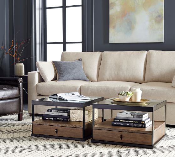 Carlson Bunching Coffee Table Pottery Barn