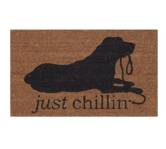 Chill Dog Doormat Pottery Barn