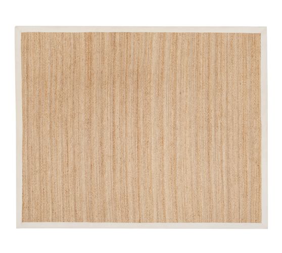 Color Bound Flat Braided Jute Rug Honey Pottery Barn