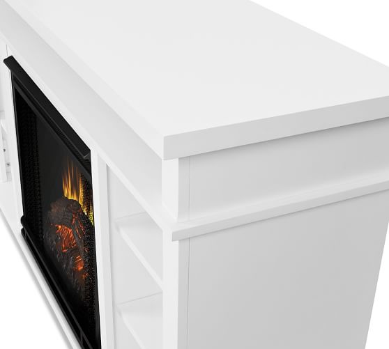 Real Flame Belford Electric Fireplace Media Cabinet Pottery Barn