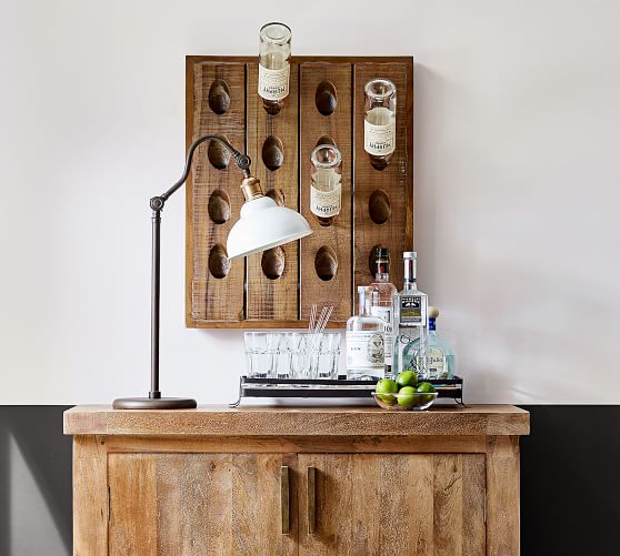 French Wine Bottle Wall Rack Pottery Barn