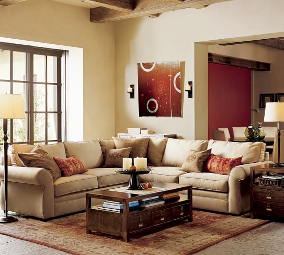 Build Your Own Pearce Roll Arm Upholstered Sectional Components