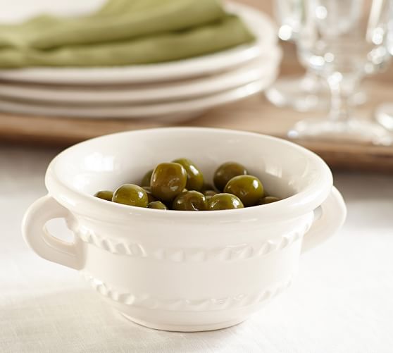Napoli Stoneware Handled Snack Bowl Pottery Barn