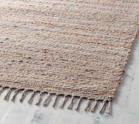 Byron Natural Fiber Rug Gray Multi Pottery Barn