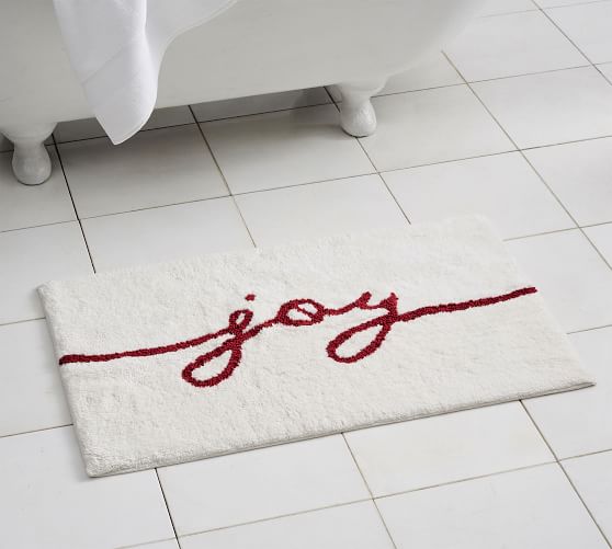 Joy Bath Mat Pottery Barn