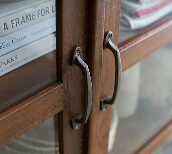 Menlo Reclaimed Teak Storage Cabinet Pottery Barn