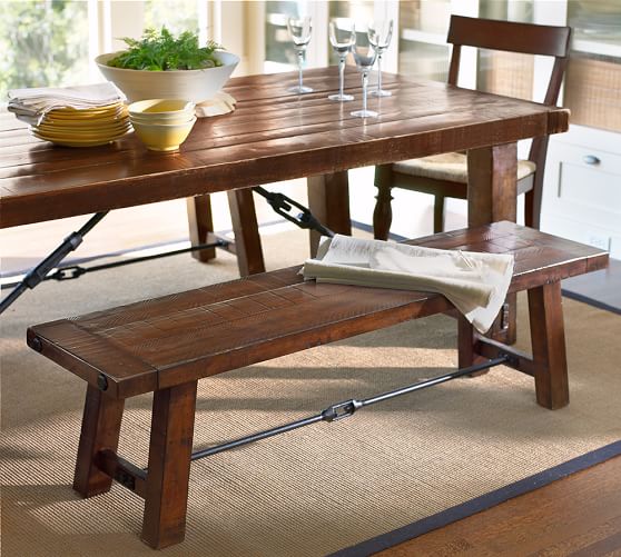 Benchwright Dining Bench Pottery Barn