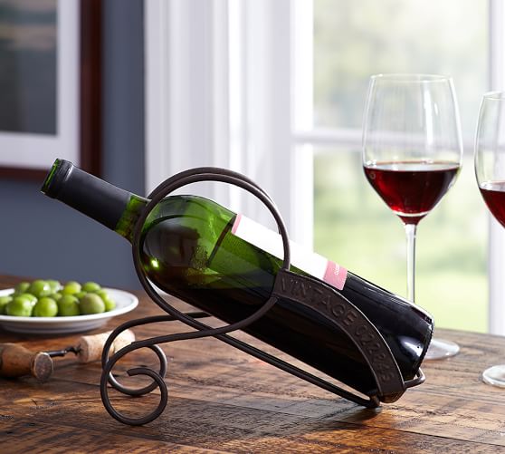 Maison Tabletop Wine Bottle Holder Wine Accessories Pottery Barn