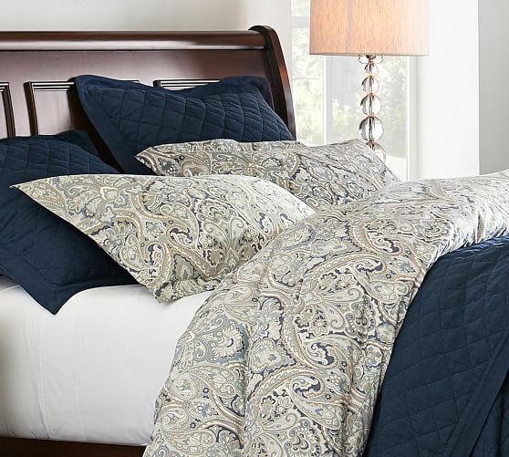 Duvet Covers Pottery Barn Mackenna Paisley Duvet Cover Full Queen