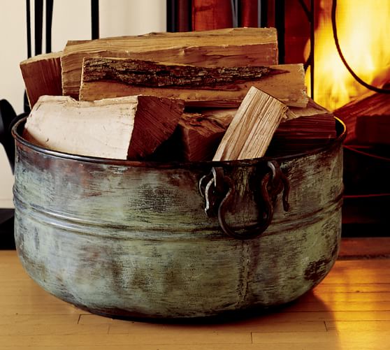 Paxton Firewood Bucket Pottery Barn