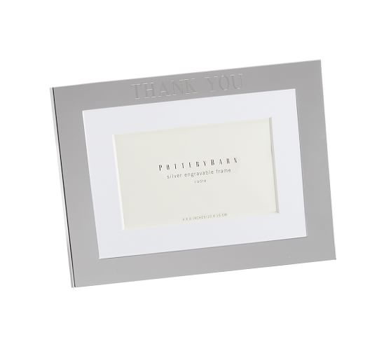 Personalized Silver Plated Engravable Frames Pottery Barn