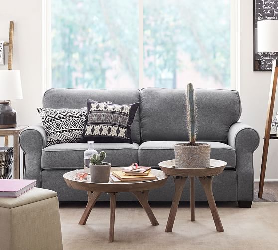 Soma Fremont Roll Arm Fabric Sofa Pottery Barn
