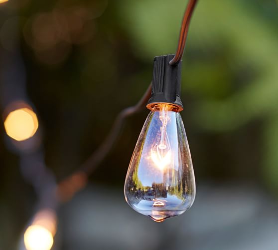 Edison Bulb String Lights Pottery Barn